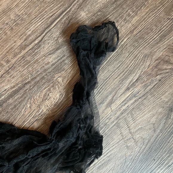 TRIPP NYC Punk Goth EMO Daang Goodman Black Sheer Lace Dress Medium - Picture 3 of 6